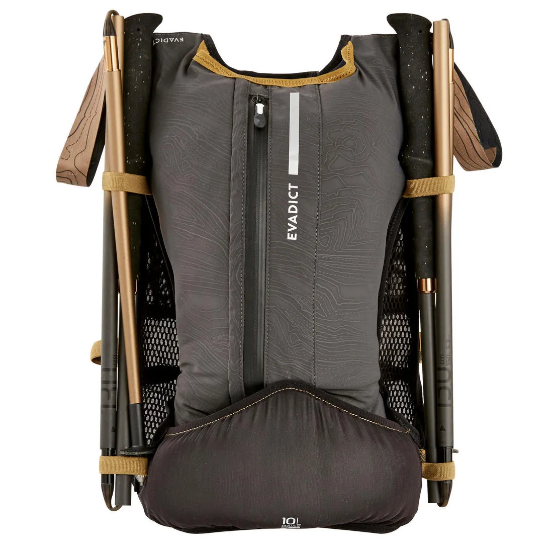 10 L TRAIL RUNNING BAG UNISEX - BURGUNDY