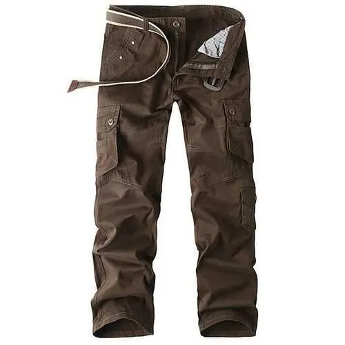 100% Cotton Multi-pocket Cargo Pants