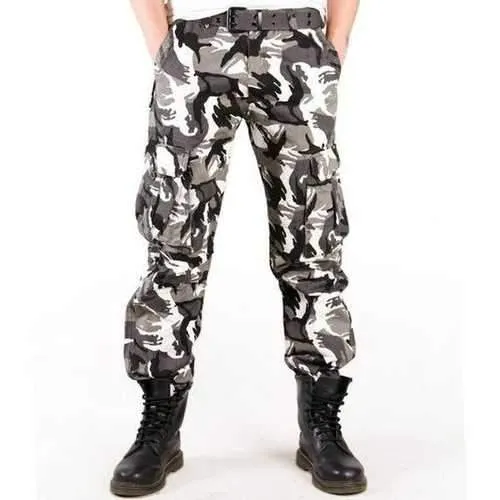 100% Cotton Multi-Pocket Outdoor Camouflage Cargo Pants