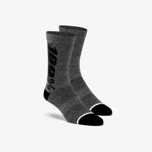 100% Rythym Merino Performance Socks Charcoal & Heather