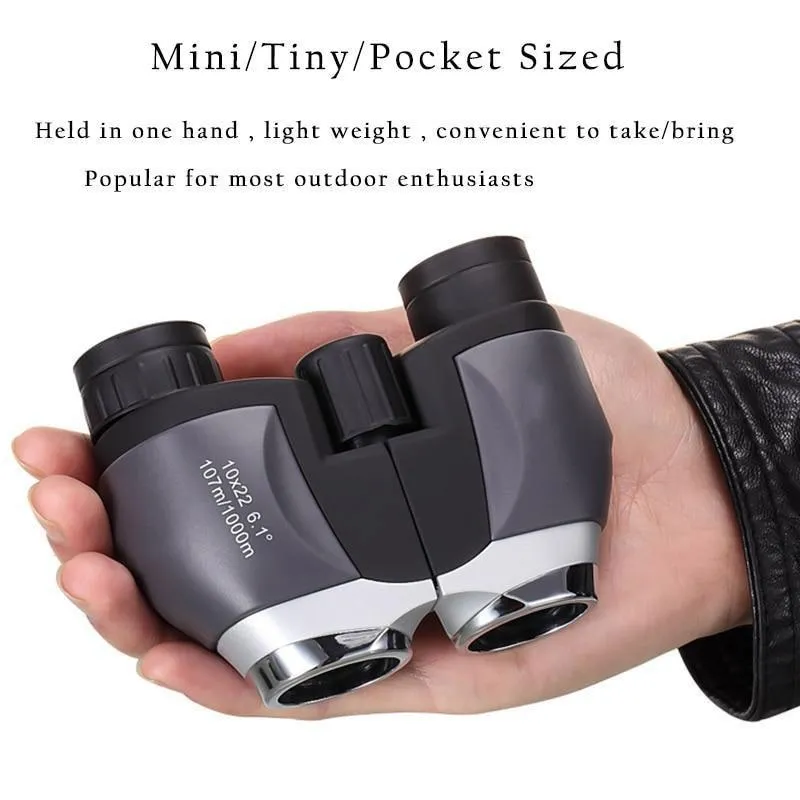 10x22 Pocket Mini HD Binoculars Waterproof