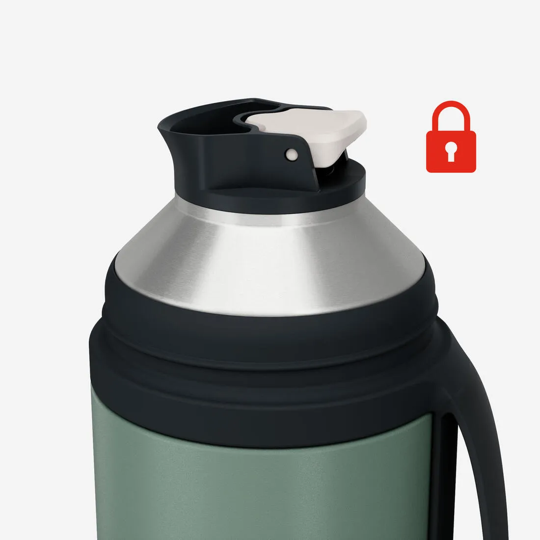 1L insulated stain steel flask for hiking & camping 900, with instant stopper