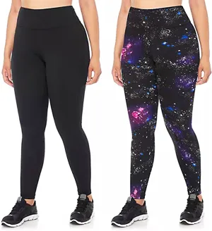 2 Pack Plus Size Leggings for Women