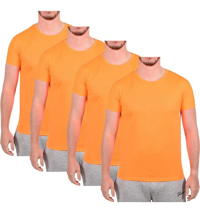 4 Pack Mens Quick Dry Breathable T Shirts