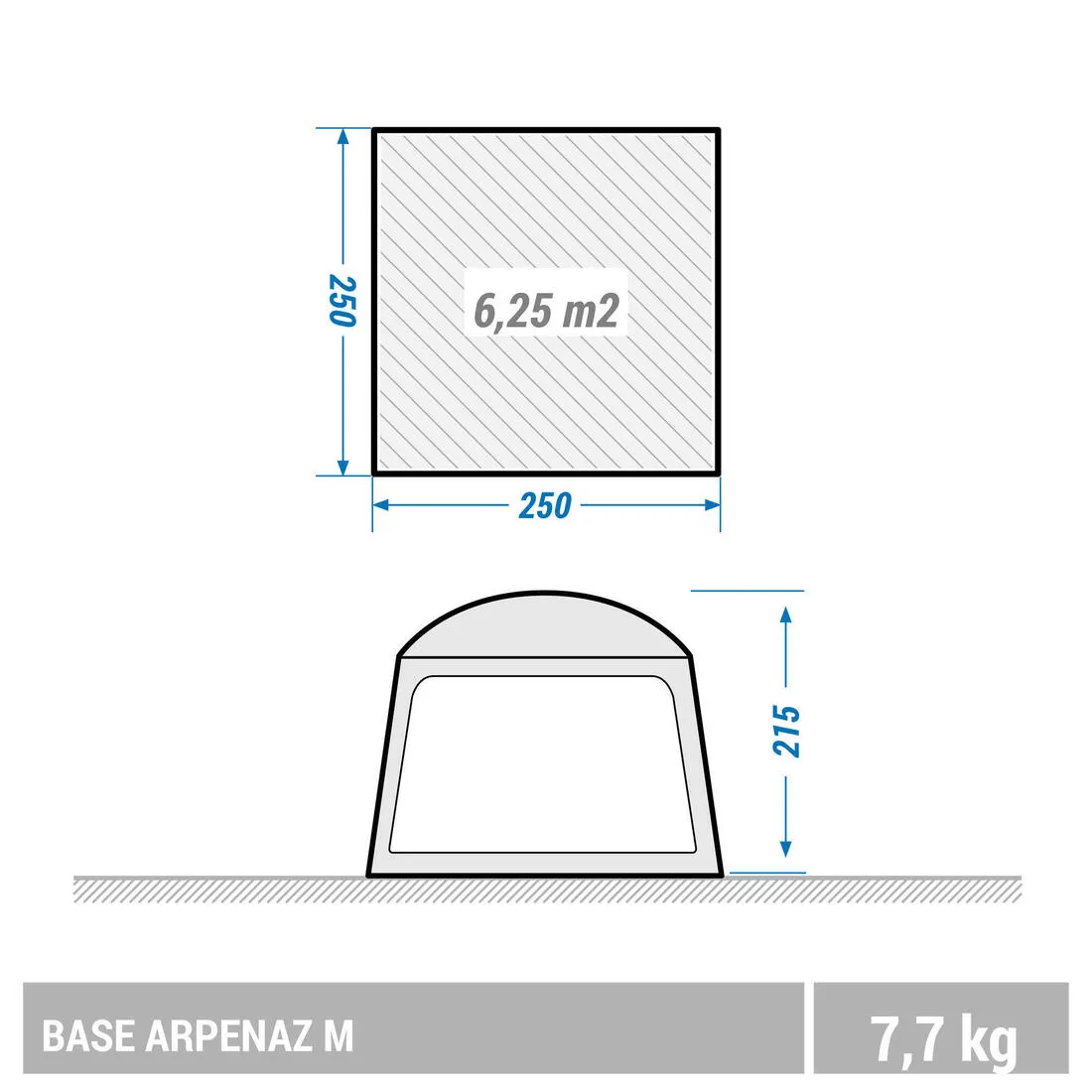 6 MAN CAMPING LIVING AREA - ARPENAZ BASE M