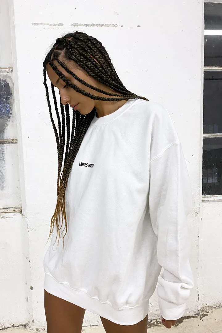 90s Love Sweatshirt White