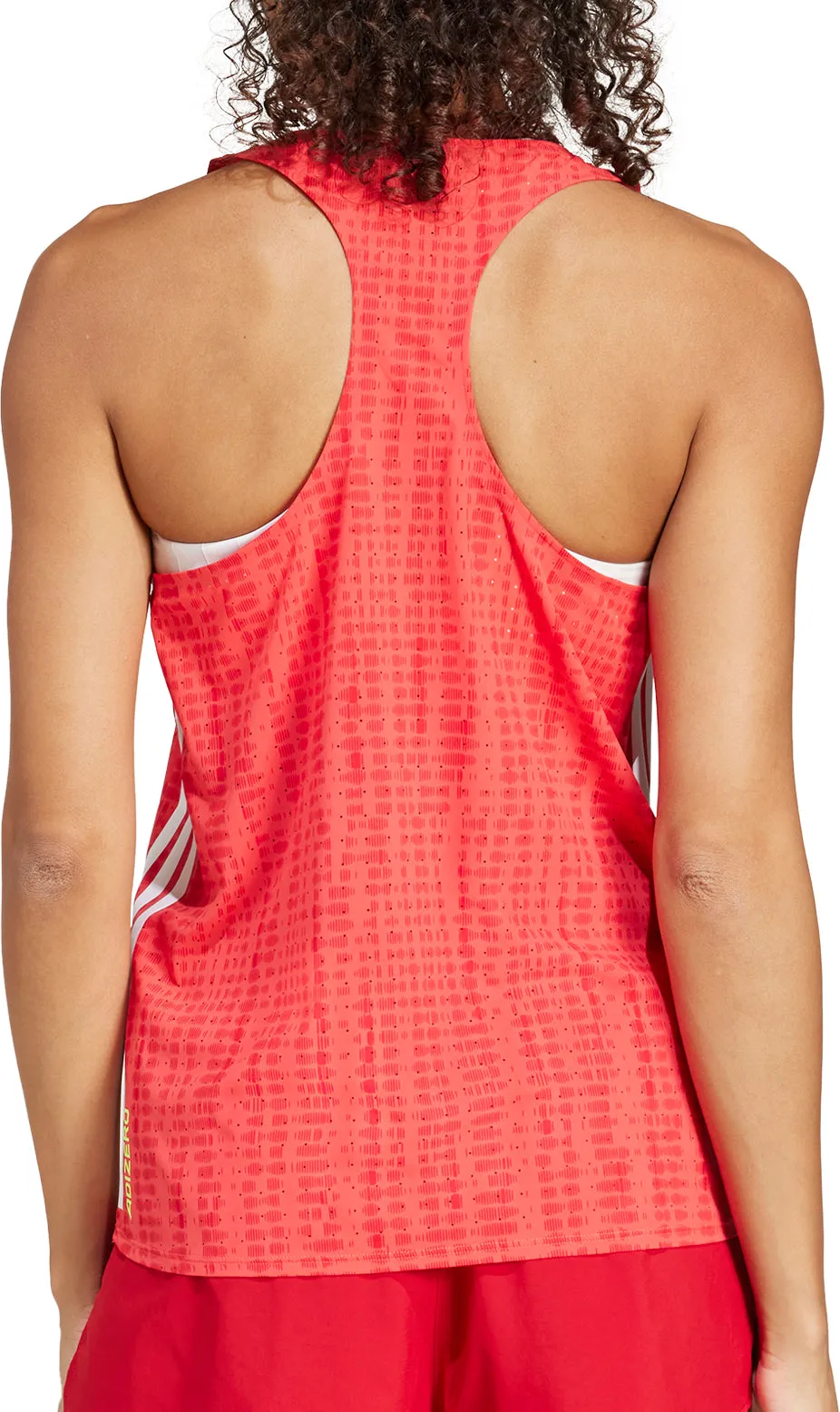adidas Adizero Womens Running Vest Tank Top - Red