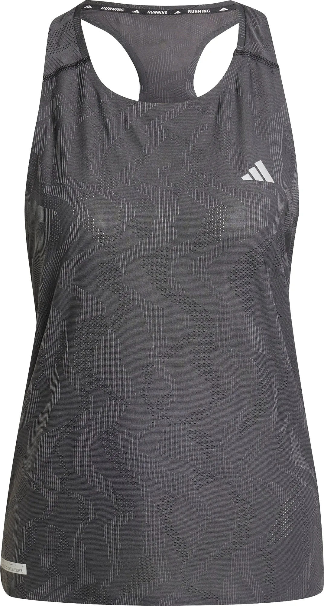 adidas Ultimate HEAT.RDY Engineered Womens Running Vest Tank Top - Grey