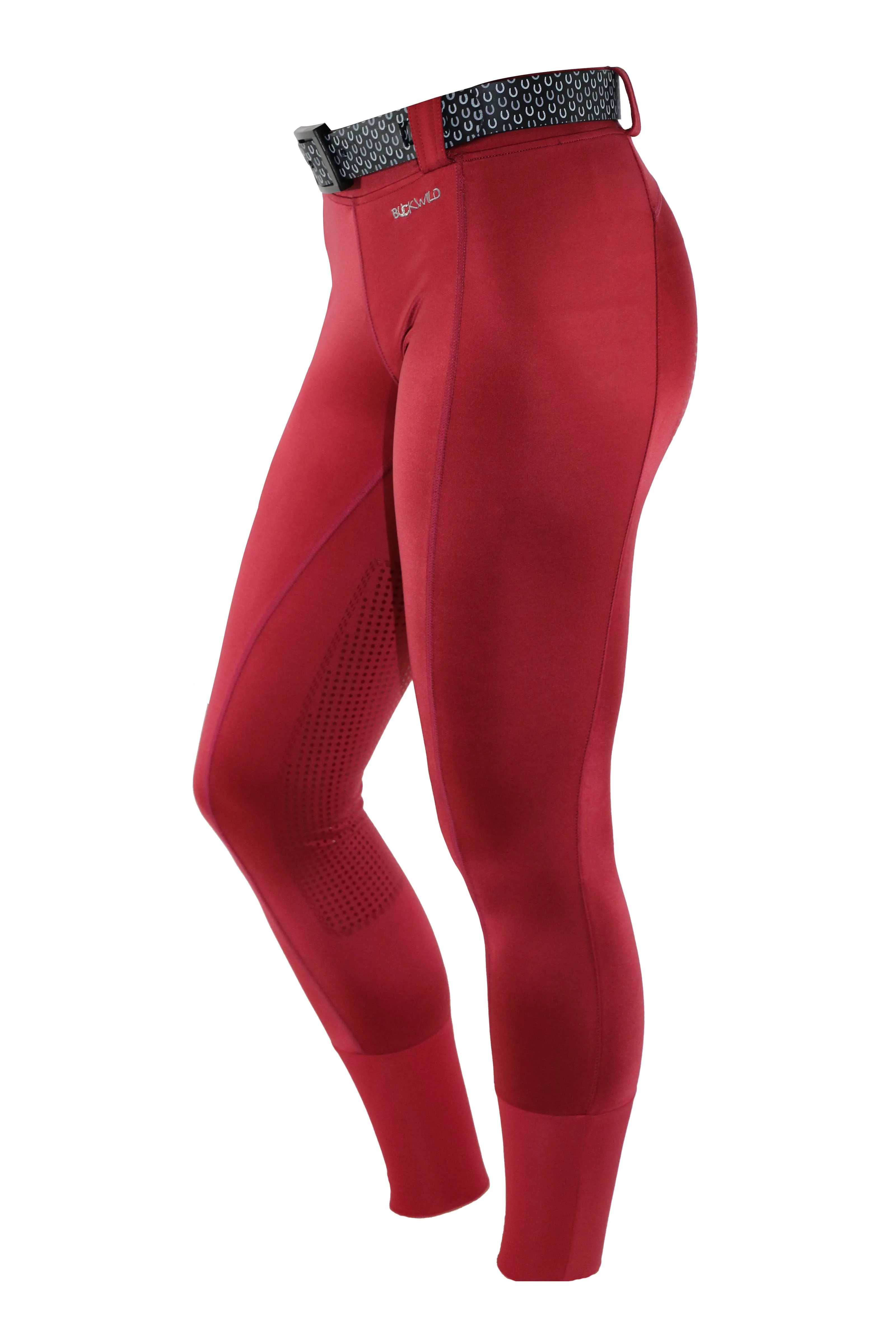 All New Riding Tights | Berry (Moisture Wicking)