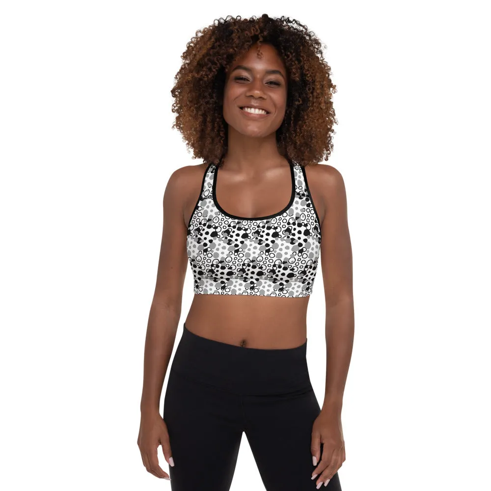 Alpha Spotted Padded Sports Bra