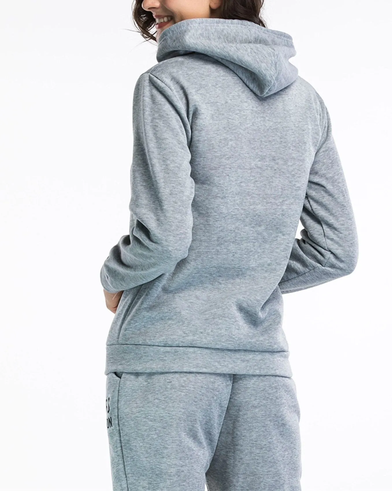 Antlers Print Christmas Hooded Sweatshirts - Grey