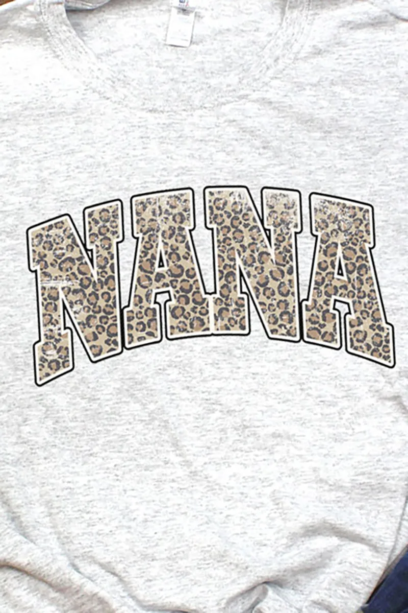 Arched Nana Leopard Dri-Power 50/50 Tee
