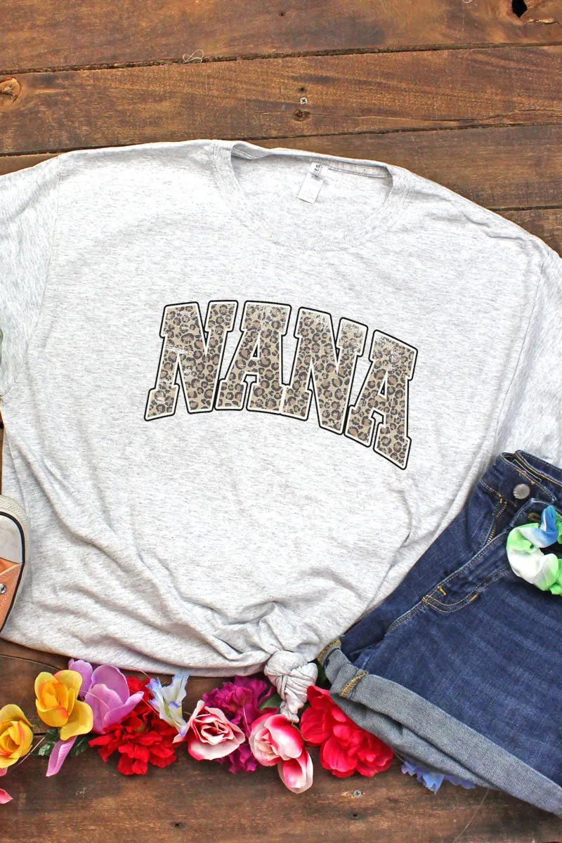 Arched Nana Leopard Dri-Power 50/50 Tee