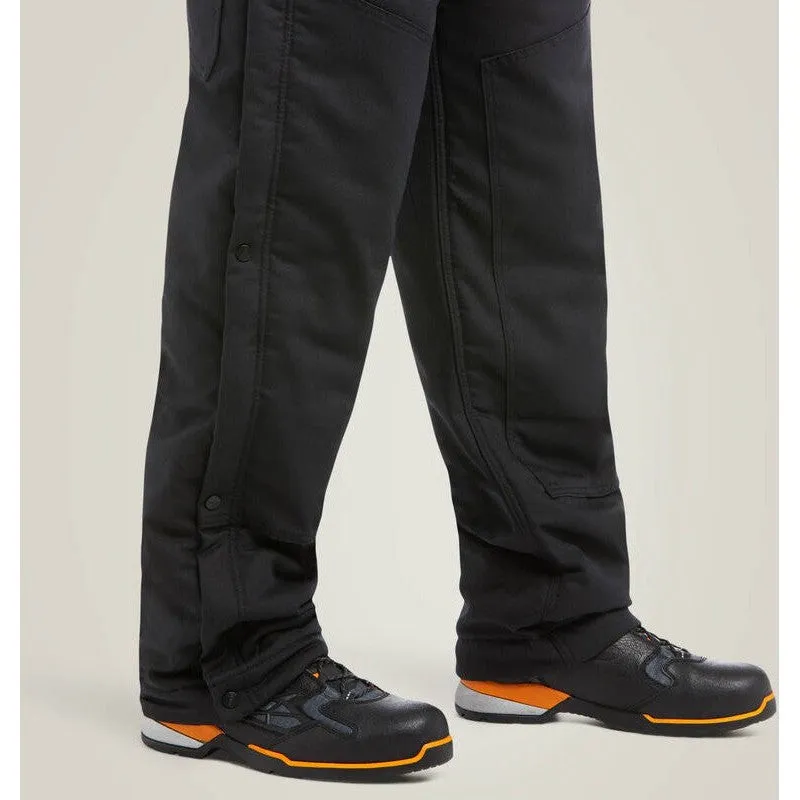 Ariat Men's Rebar DuraCanvas Stretch 110G Insulated Bib Black - 10032485