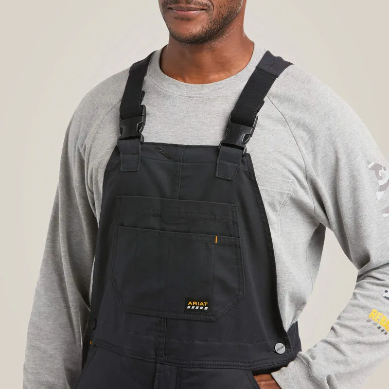 Ariat Men's Rebar DuraCanvas Stretch 110G Insulated Bib Black - 10032485