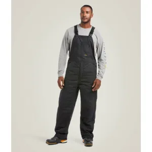 Ariat Men's Rebar DuraCanvas Stretch 110G Insulated Bib Black - 10032485