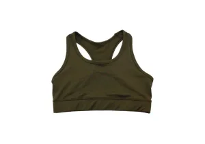 Army Green Essentials Sports Bra