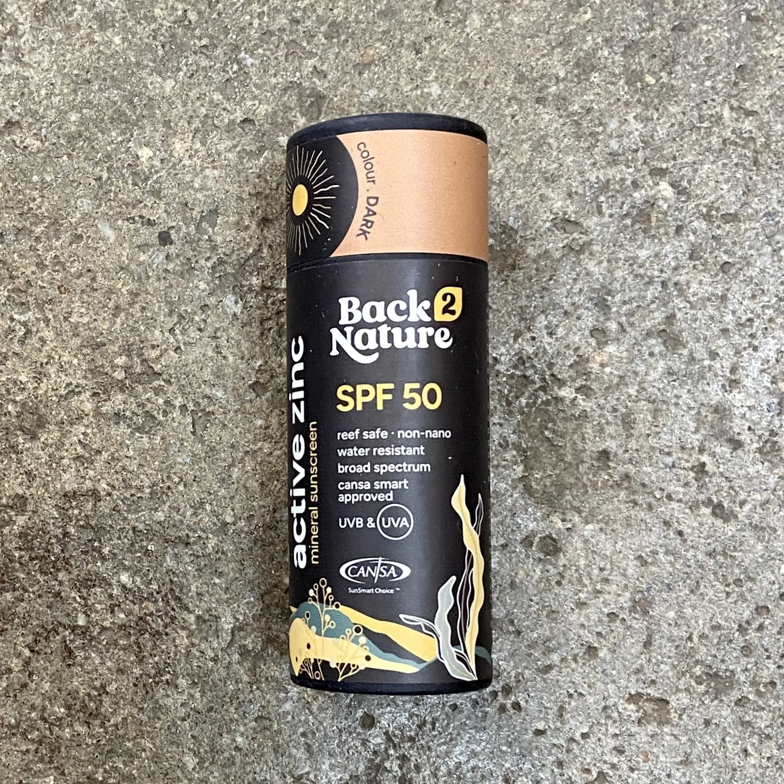 BACK TO NATURE     ACTIVE ZINC SPF 50   DARK