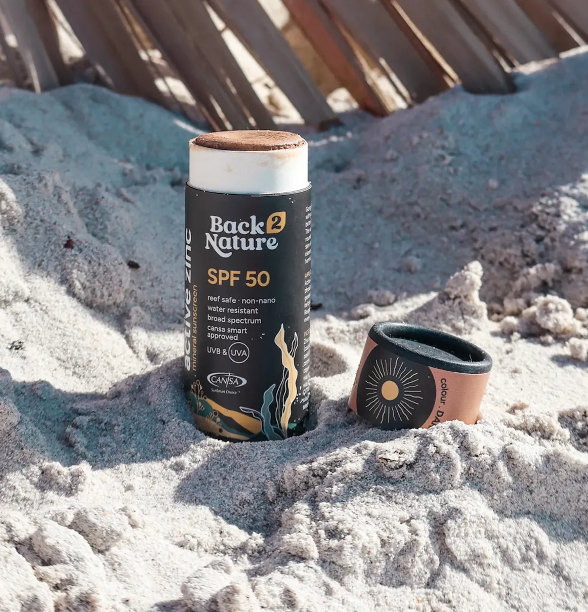BACK TO NATURE     ACTIVE ZINC SPF 50   DARK