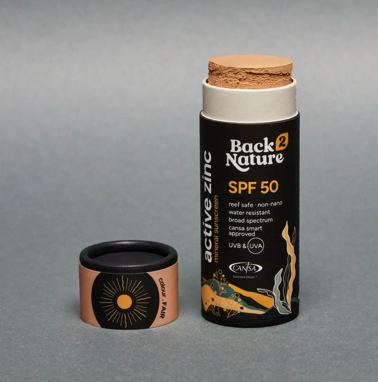 BACK TO NATURE     ACTIVE ZINC SPF 50   DARK