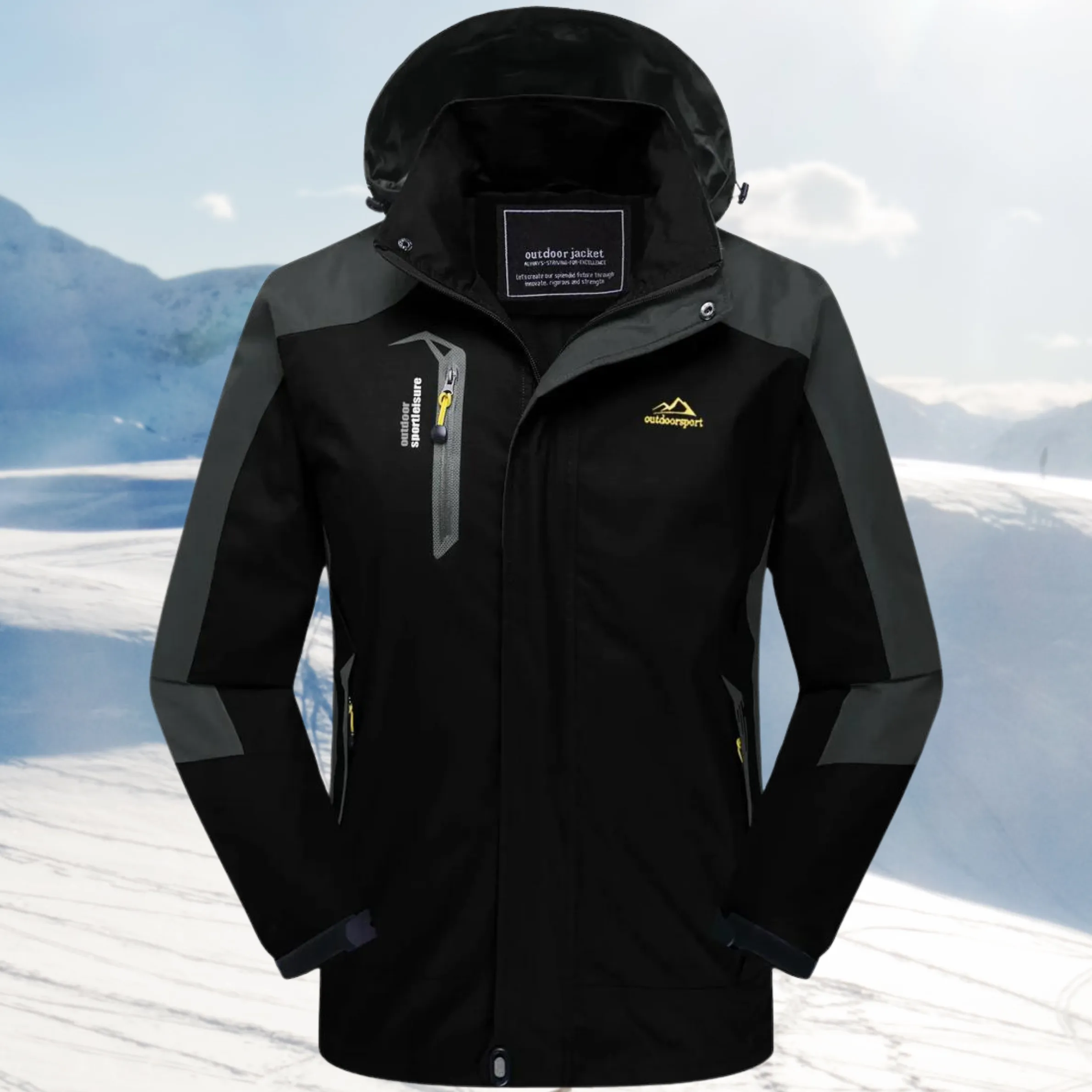 B&S | Waterproof & Warm Women's Hiking Jacket – Snug-Fitting Design for Outdoor Adventures