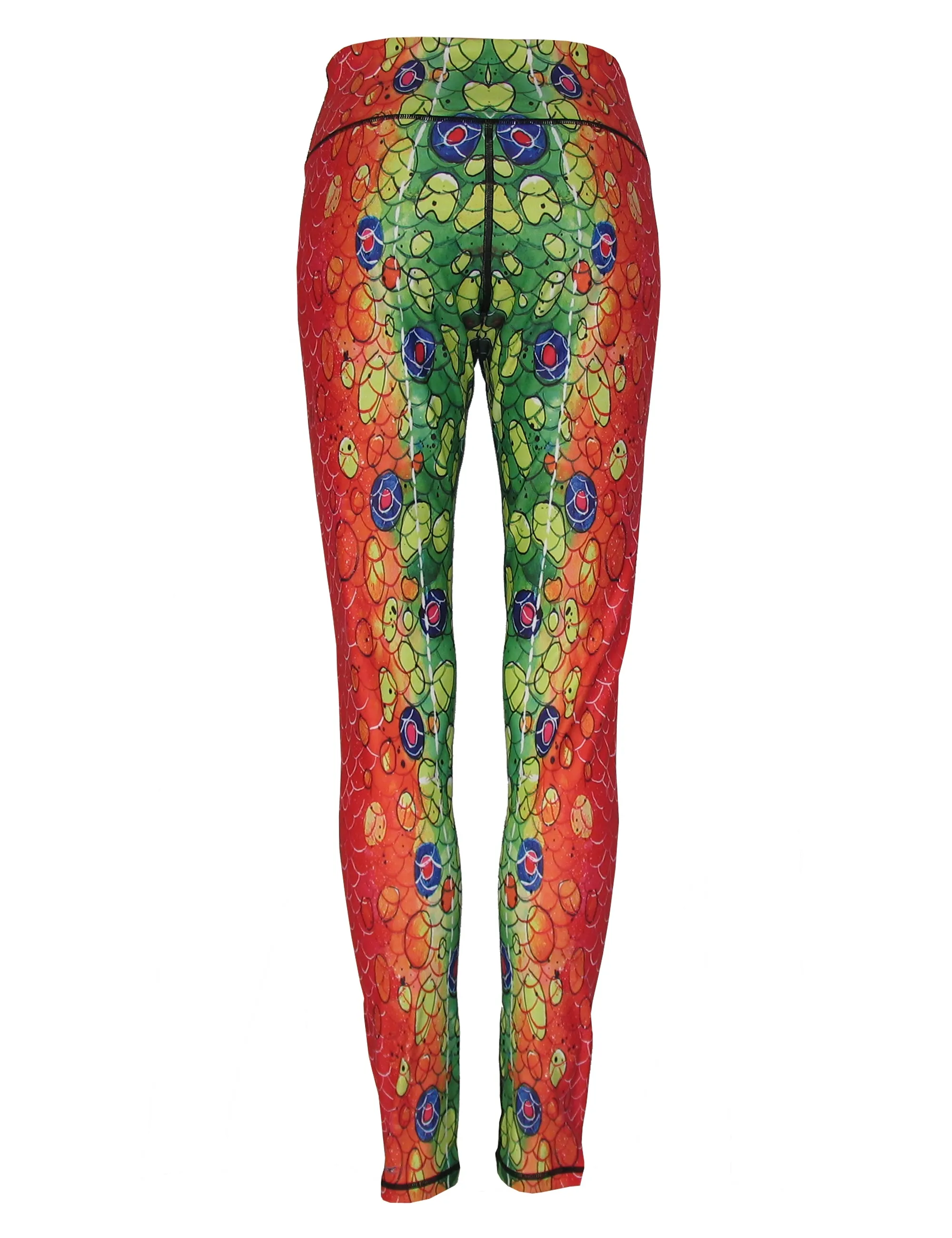 Brook Trout2 Fish Print Patterned All Sport Leggings
