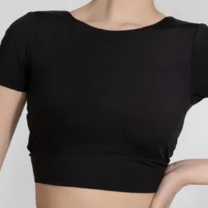 Candid Oksana Ladies Crop Top With Short Sleeves