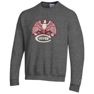 Champion Powerblend Felt Eagle Crew - Granite Heather