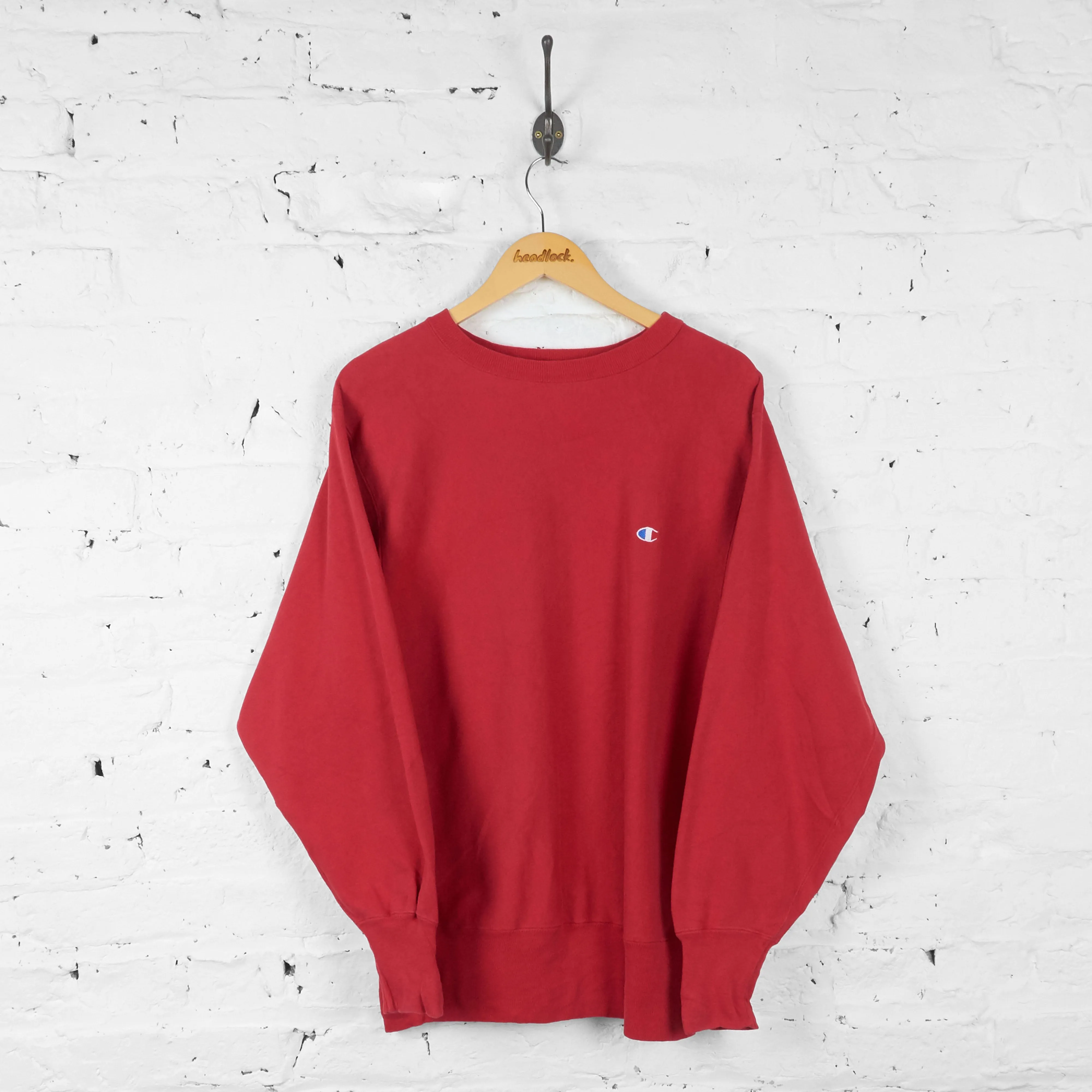 Champion Reverse Weave Sweatshirt - Red - L