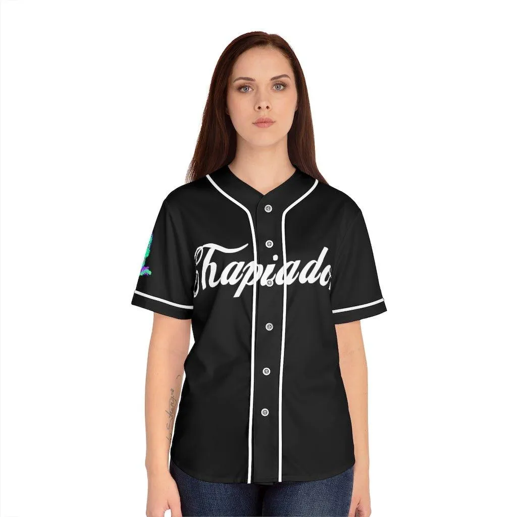 Chapiadora Women's Baseball Jersey (Black)