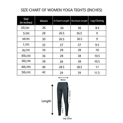 CHKOKKO Women Yoga Track Pants Stretchable Sports Gym Tights BlueMelange 4XL