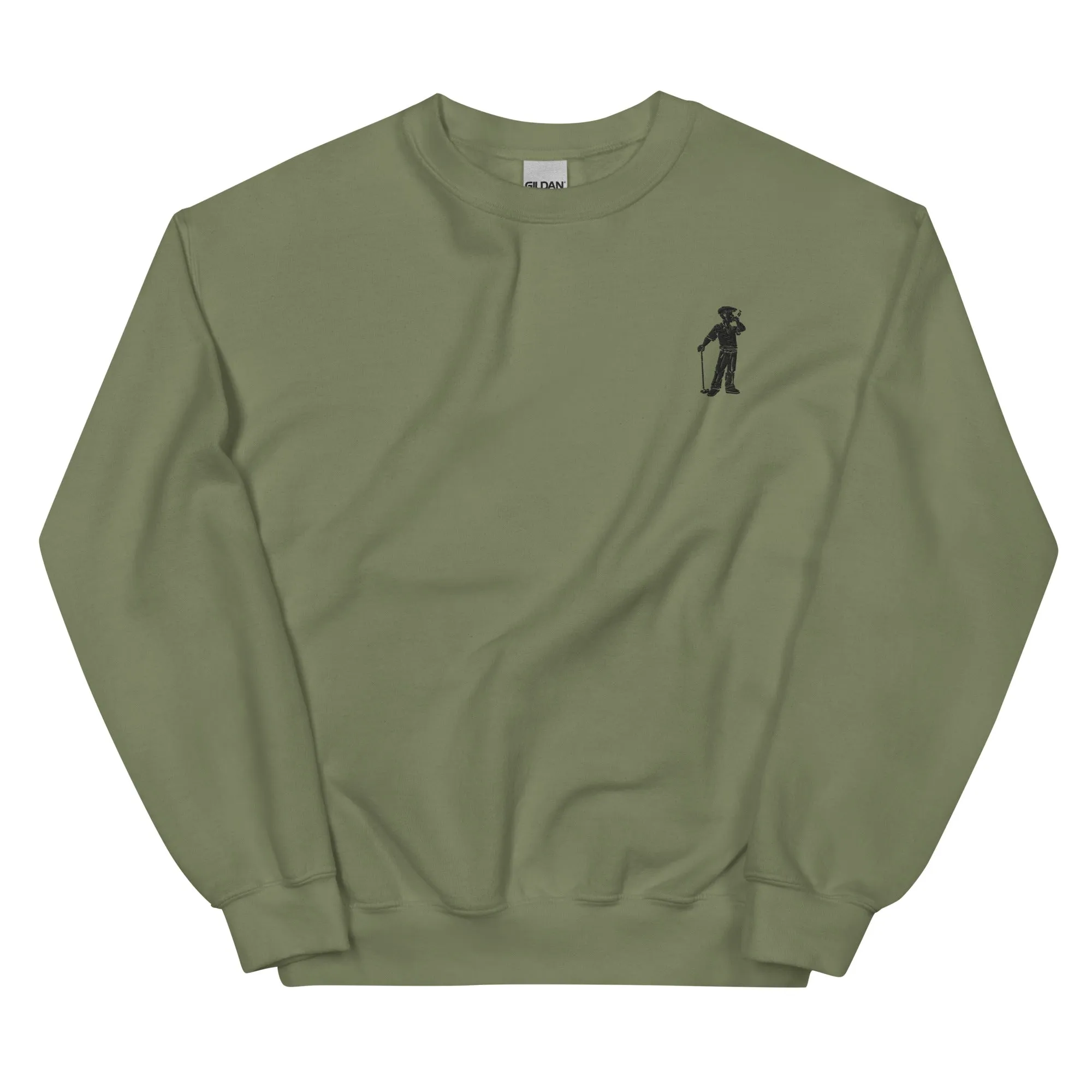Cigar Golfer Embroidered Sweatshirt