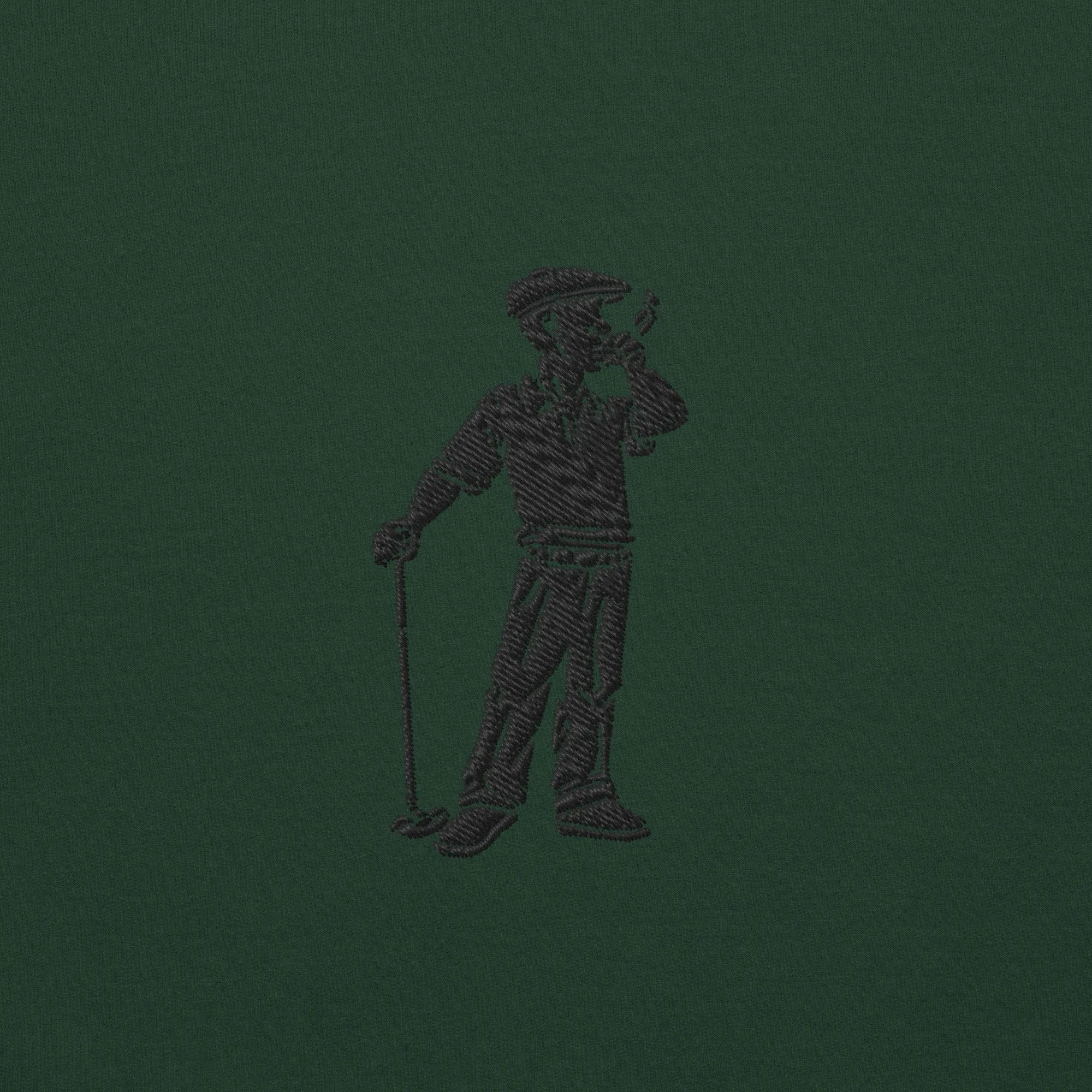 Cigar Golfer Embroidered Sweatshirt