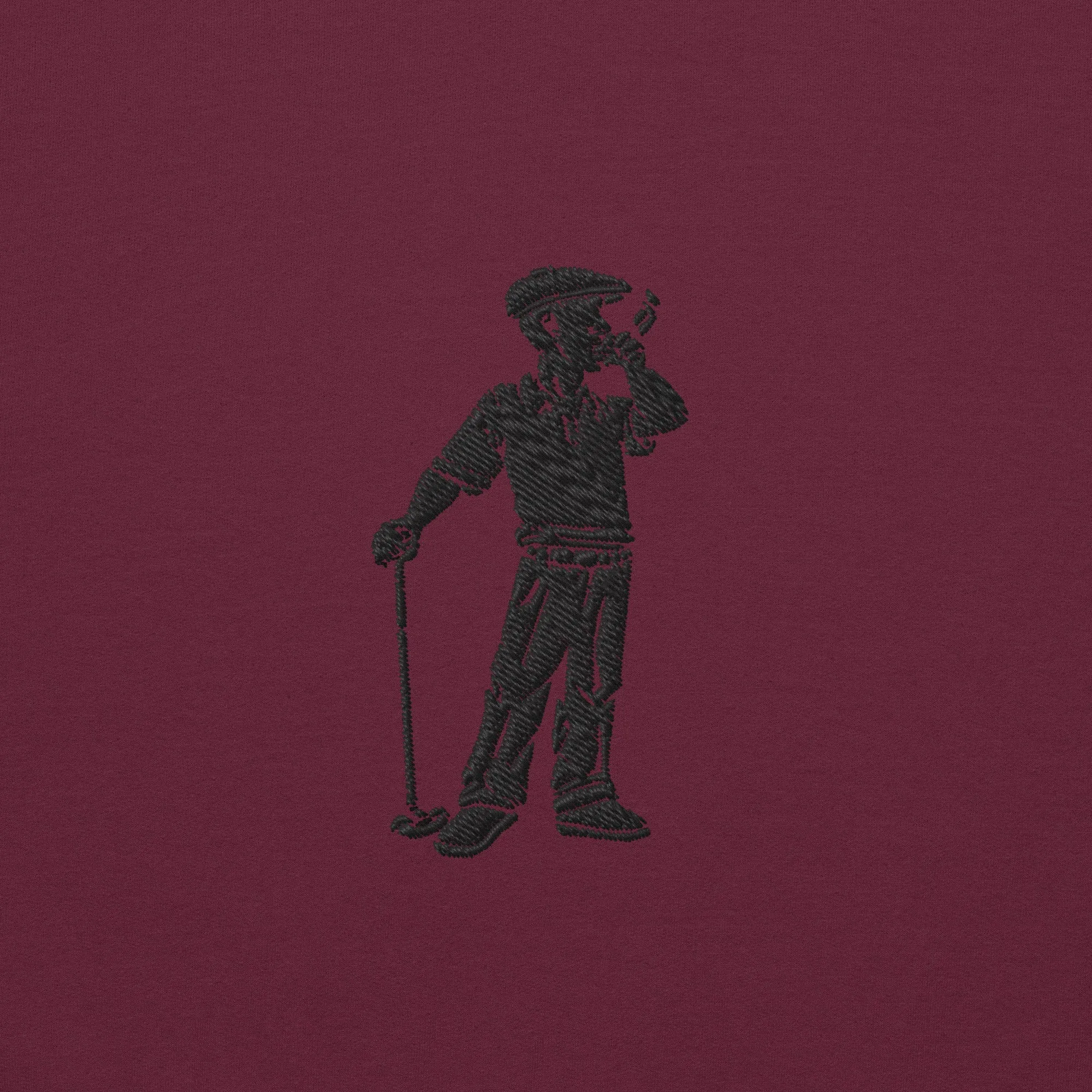 Cigar Golfer Embroidered Sweatshirt