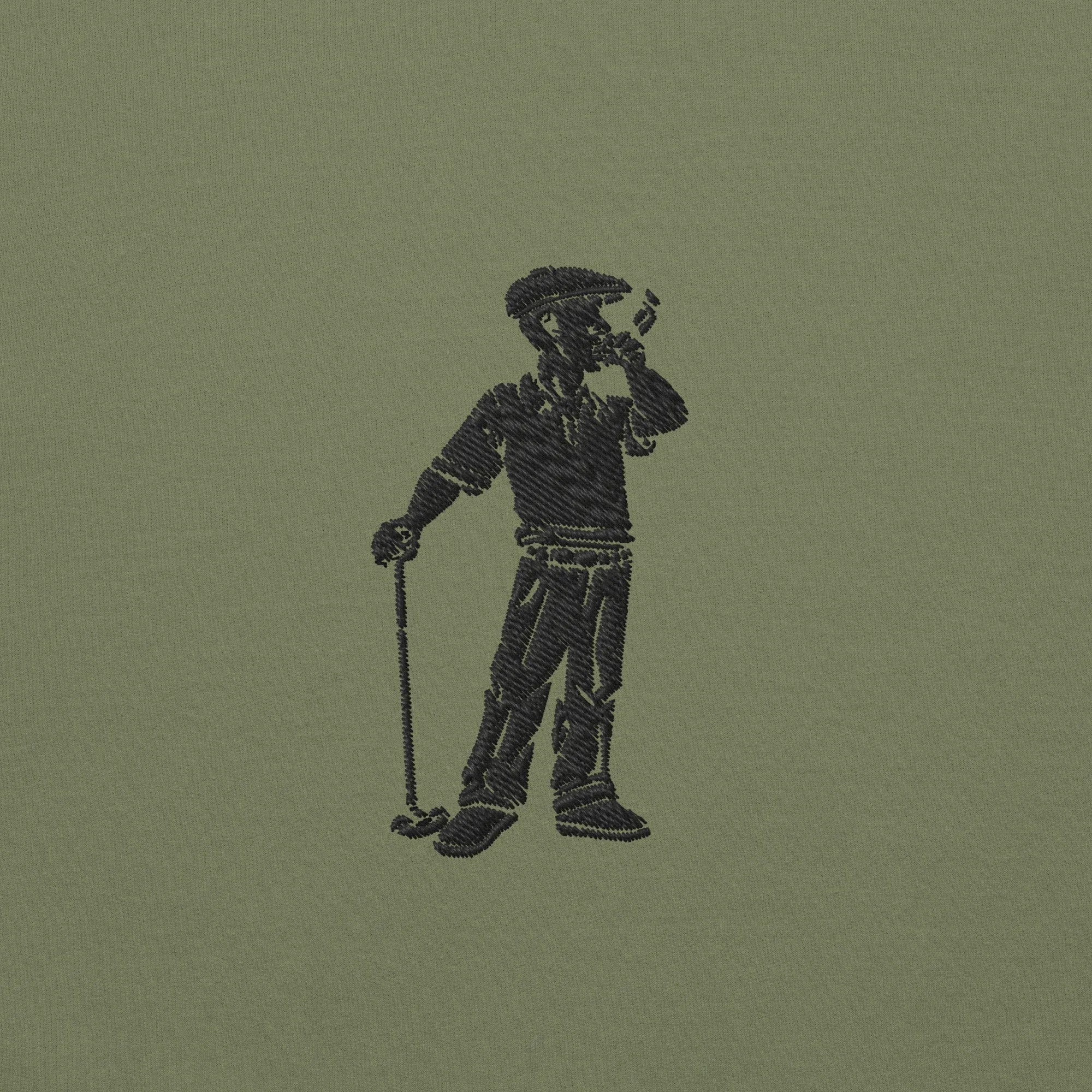 Cigar Golfer Embroidered Sweatshirt