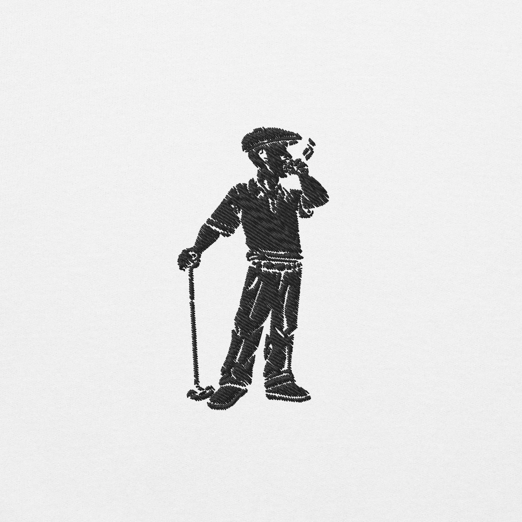 Cigar Golfer Embroidered Sweatshirt
