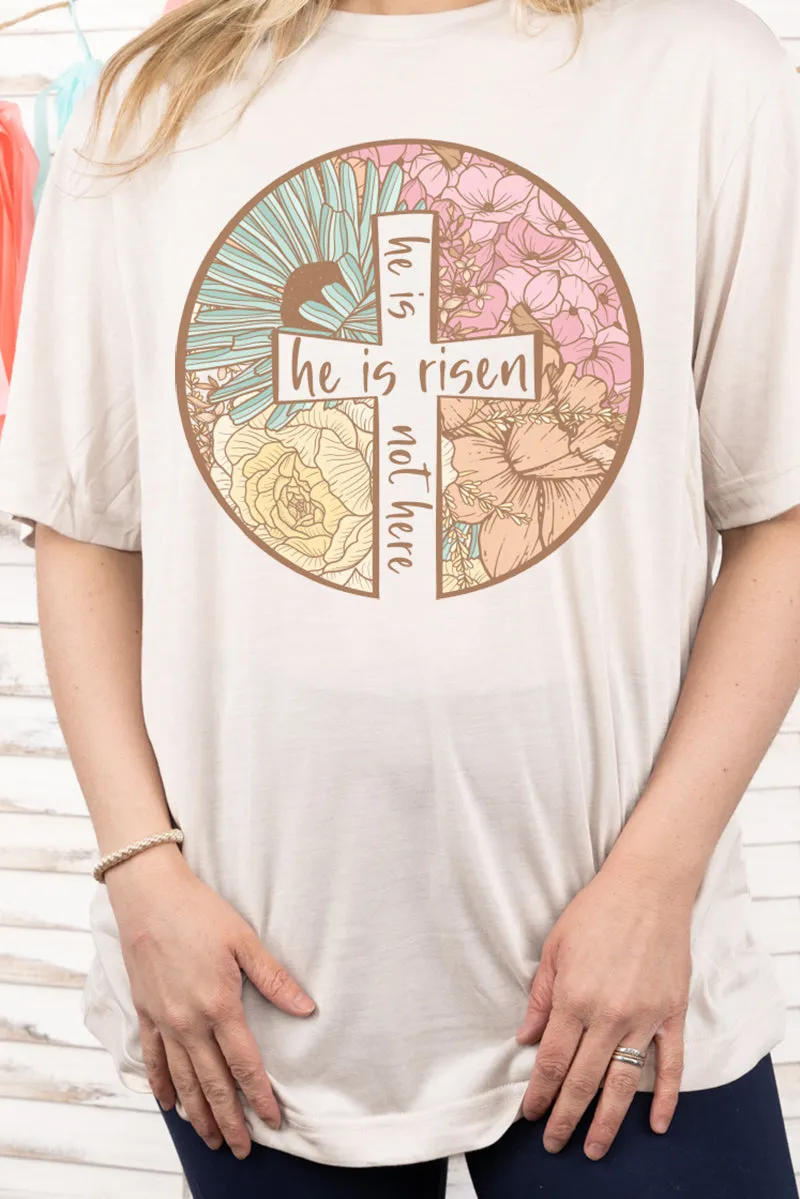 Circle Cross He Is Risen Adult Fusion ChromaSoft Performance T-Shirt