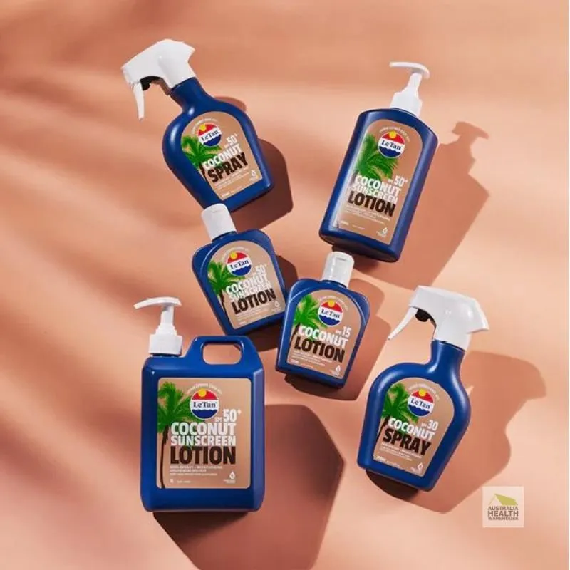 [CLEARANCE Expiry: 03/2025] Le Tan SPF 50  Coconut Sunscreen Lotion 500mL