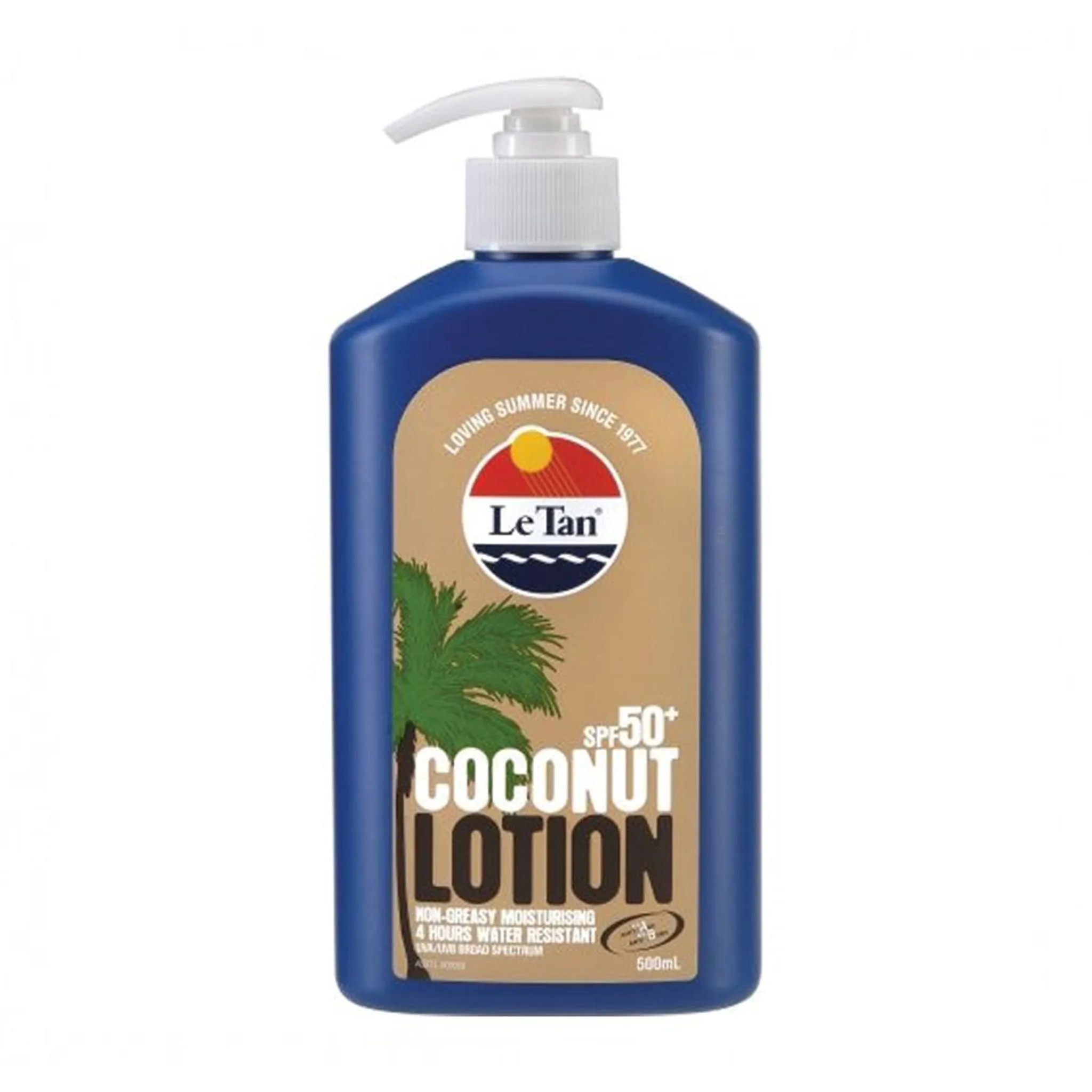 [CLEARANCE Expiry: 03/2025] Le Tan SPF 50  Coconut Sunscreen Lotion 500mL
