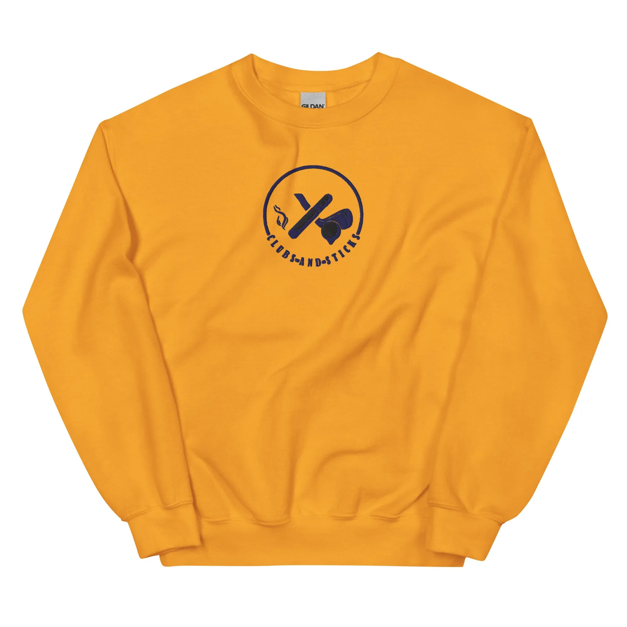 Clubs and Sticks Embroidered Sweatshirt - Navy Blue