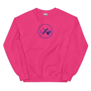 Clubs and Sticks Embroidered Sweatshirt - Purple