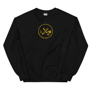 Clubs and Sticks Embroidered Sweatshirt - Yellow