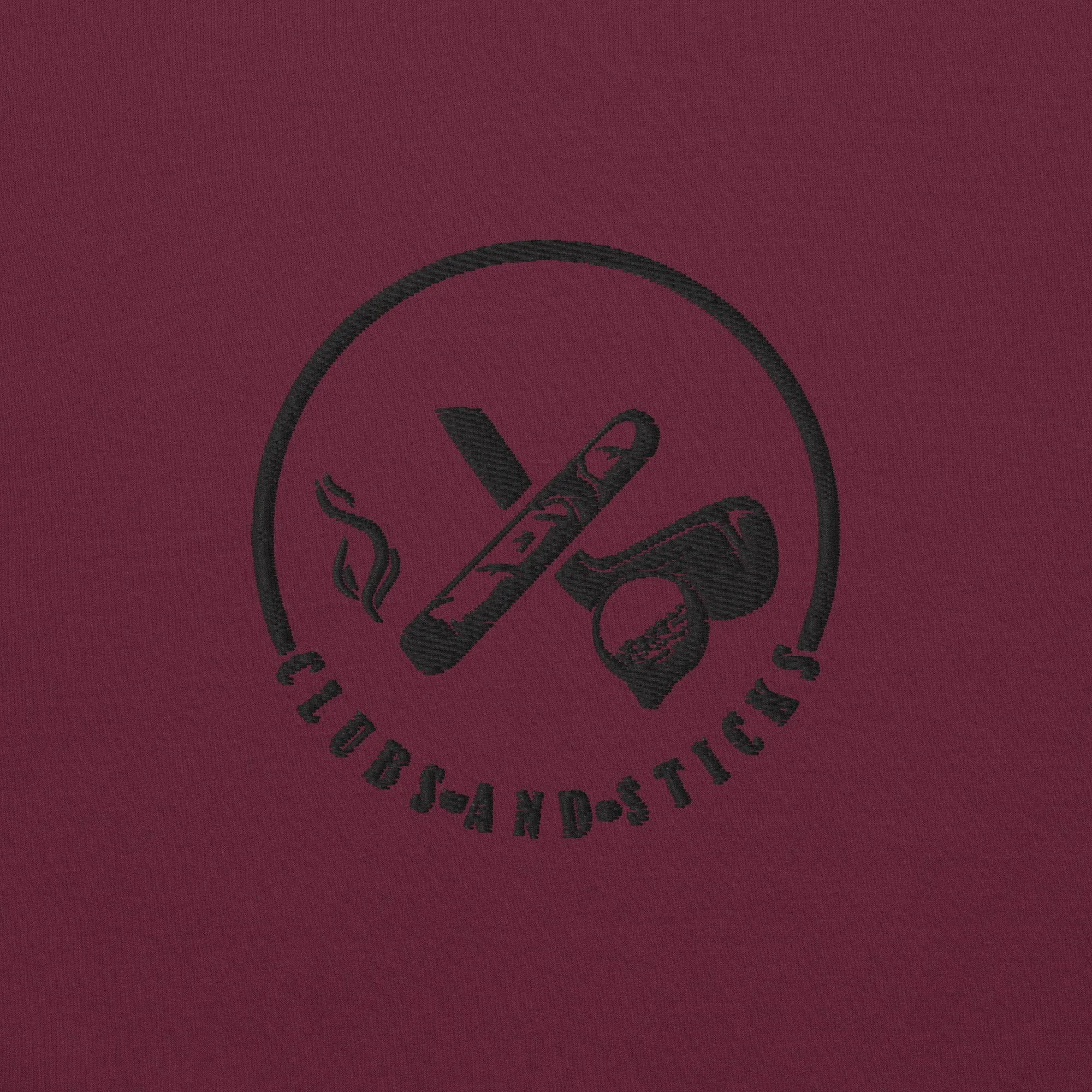 Clubs and Sticks Embroidered Sweatshirt