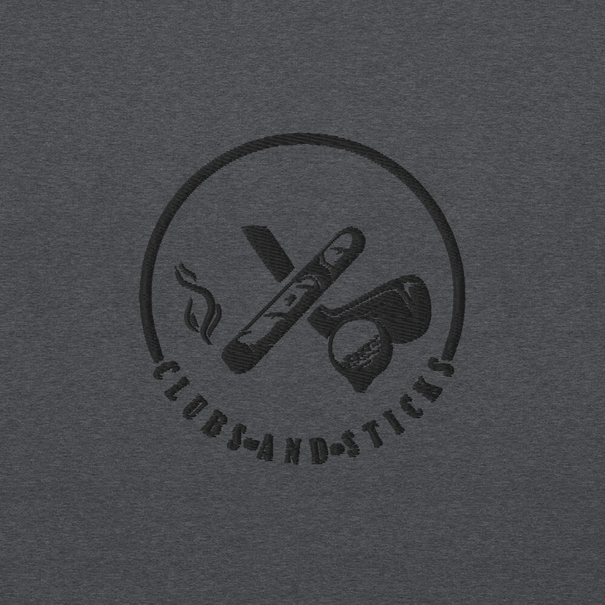 Clubs and Sticks Embroidered Sweatshirt