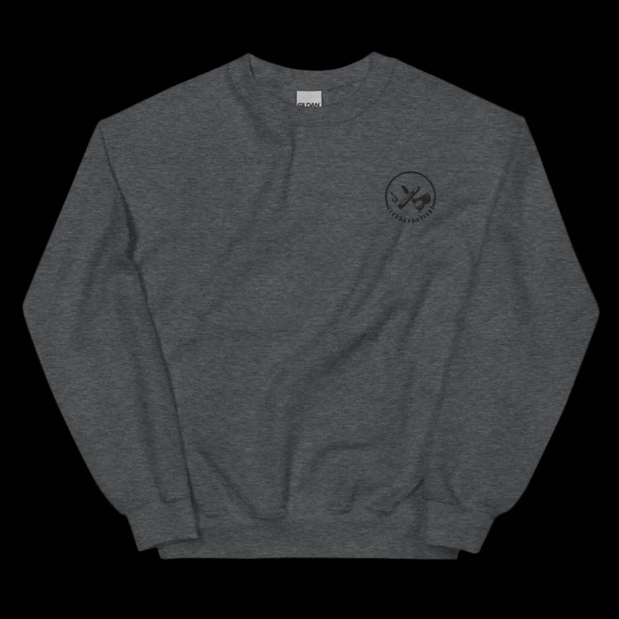 Clubs and Sticks Embroidered Sweatshirt