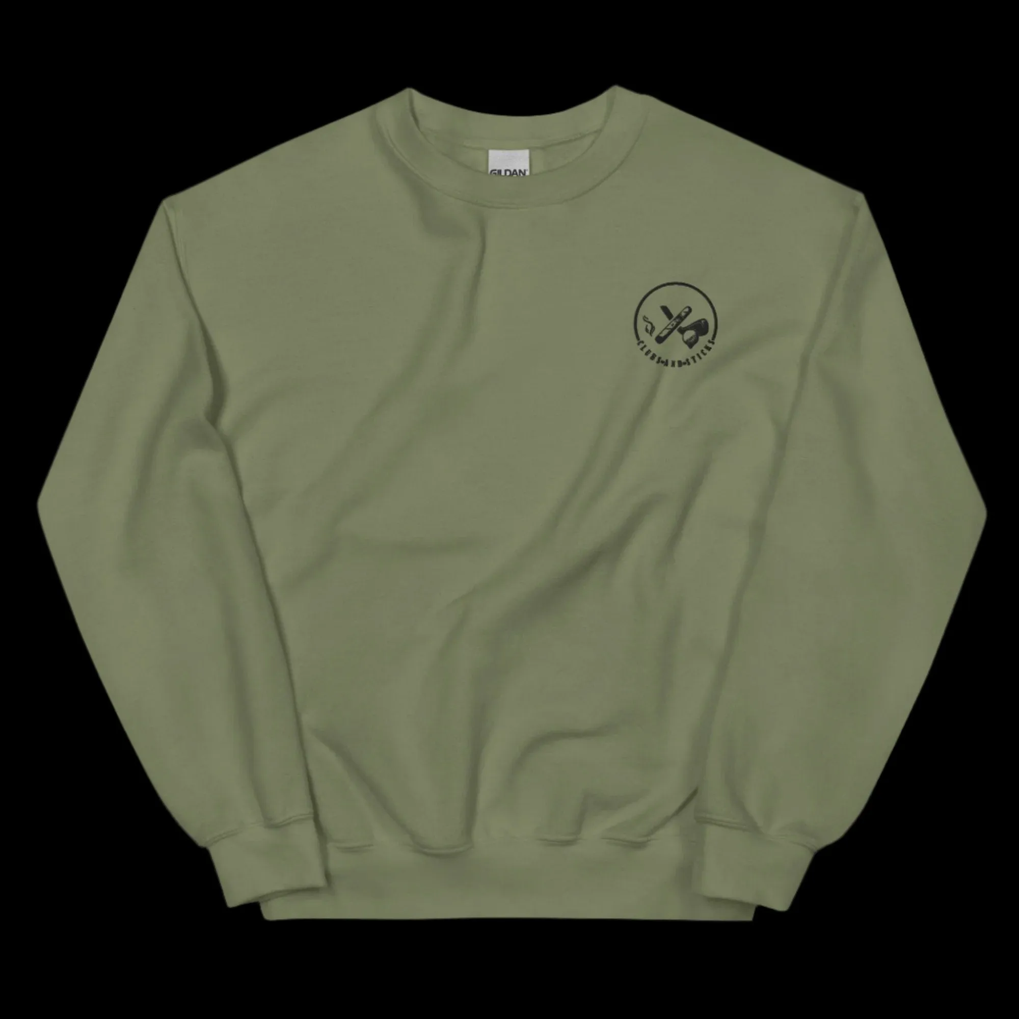 Clubs and Sticks Embroidered Sweatshirt