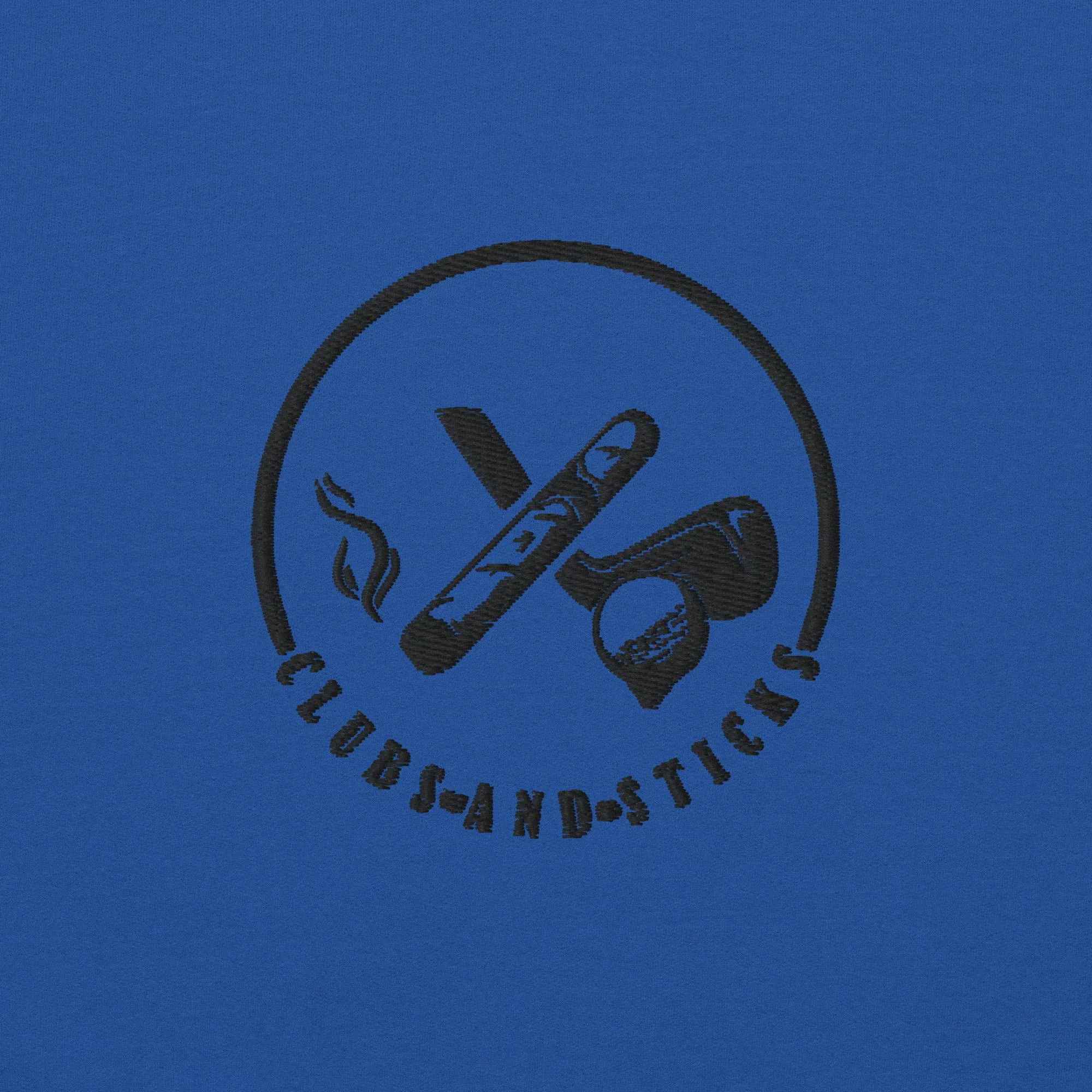 Clubs and Sticks Embroidered Sweatshirt