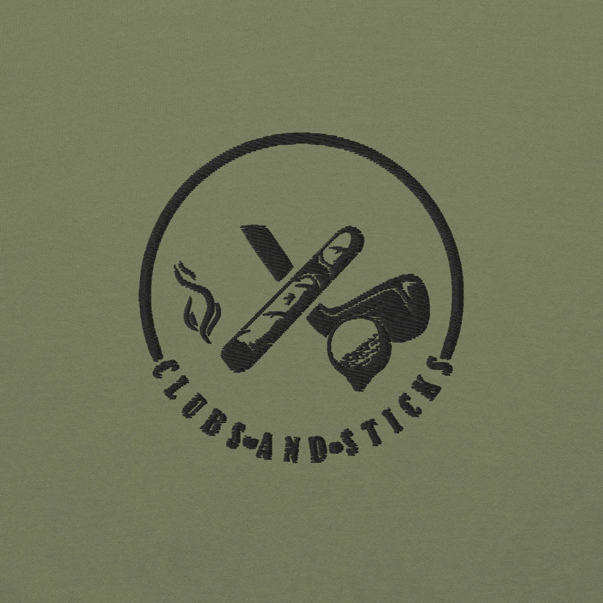 Clubs and Sticks Embroidered Sweatshirt