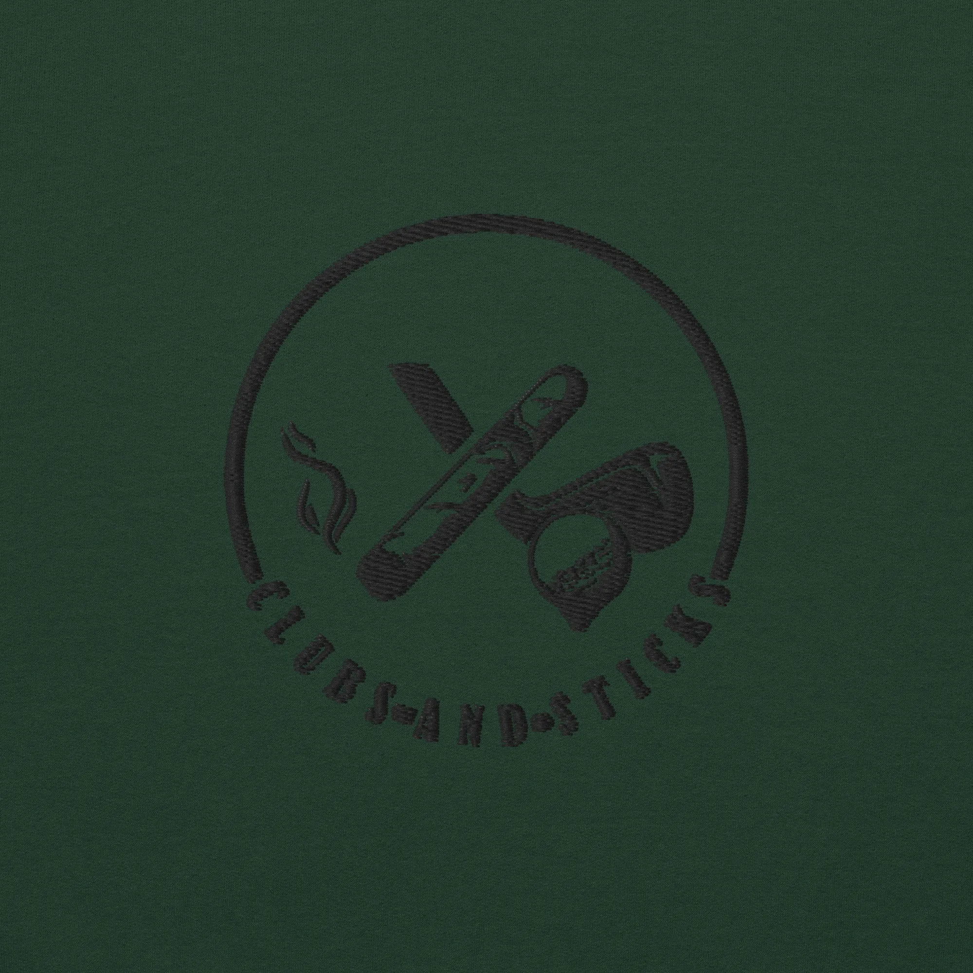 Clubs and Sticks Embroidered Sweatshirt