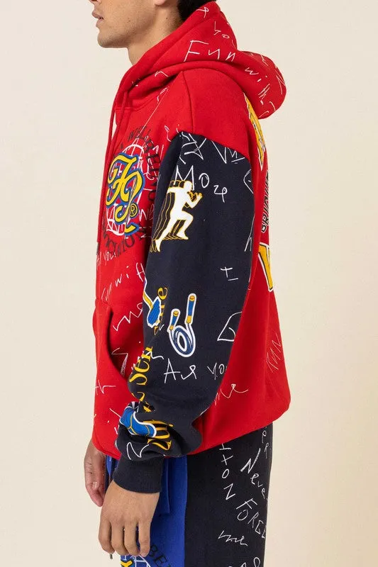 COLOR BLOCK HOODIE